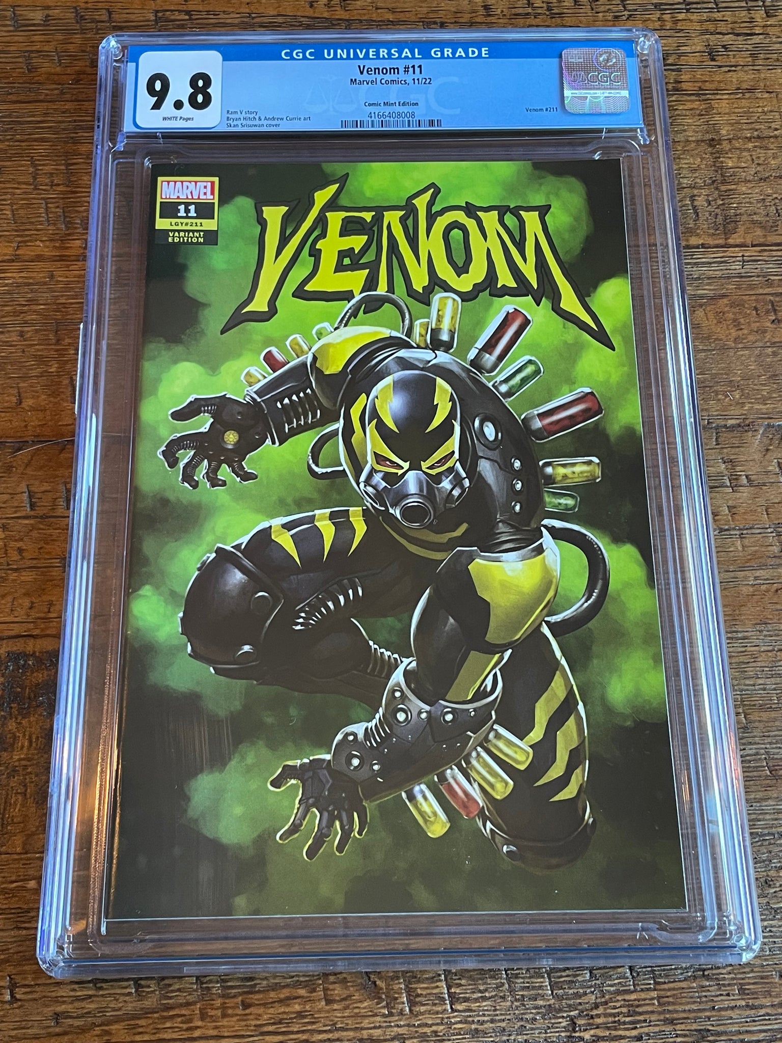 VENOM #11 CGC 9.8 SKAN SRISUWAN EXCL HOMAGE VARIANT LIMITED TO 600