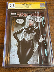 EDGE OF SPIDER-VERSE #1 CGC SS 9.8 INHYUK LEE SIGNED TRADE DRESS VARIANT-A