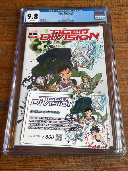 TIGER DIVISION #1 CGC 9.8 PEACH MOMOKO EXCL VARIANT LIMITED TO 800