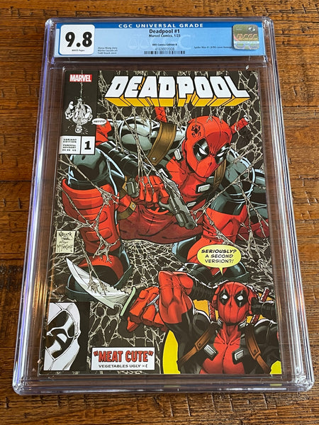 DEADPOOL #1 CGC 9.8 TODD NAUCK HOMAGE COLOR & SILVER VARIANTS