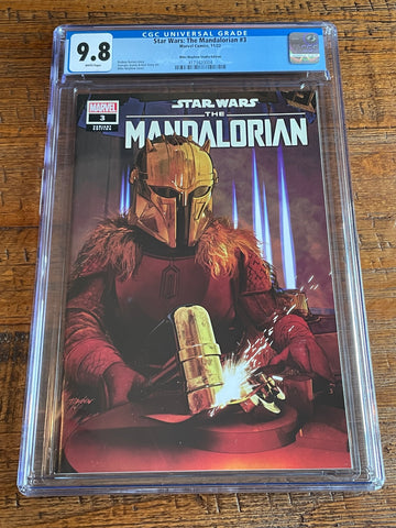 STAR WARS THE MANDALORIAN #3 CGC 9.8 MIKE MAYHEW EXCL VARIANT LIMITED TO 800