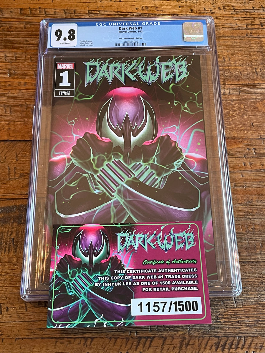 DARK WEB #1 CGC 9.8 INHYUK LEE CHASM HOMAGE TRADE & VIRGIN VARIANT ...