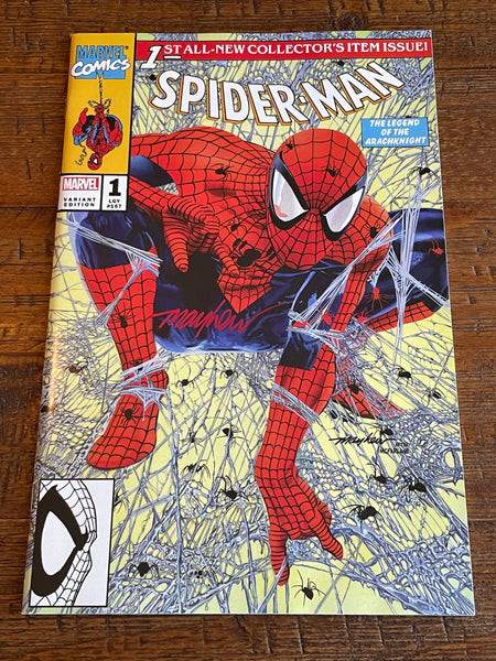 SPIDER-MAN #1 MIKE MAYHEW SIGNED COA EXCL HOMAGE TRADE VARIANT-A