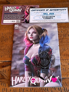 HARLEY QUINN #23 WILL JACK EXCL REMARK SKETCH WITH NUMBERED COA LIMITED TO 800 VARIANT