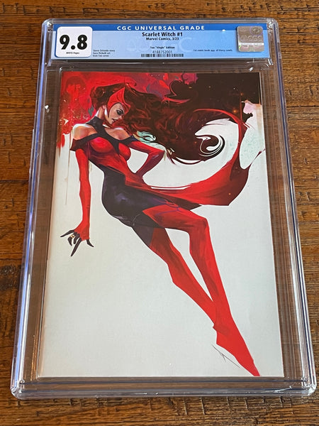 SCARLET WITCH #1 CGC 9.8 IVAN TAO 1:100 "VIRGIN" RI INCENTIVE VARIANT