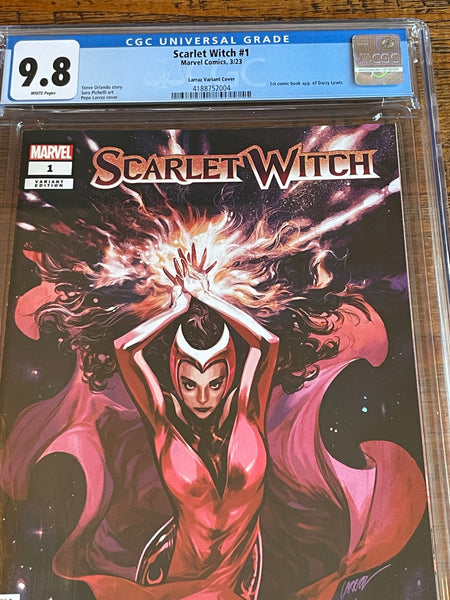 SCARLET WITCH #1 CGC 9.8 PEPE LARRAZ 1:25 RI INCENTIVE VARIANT