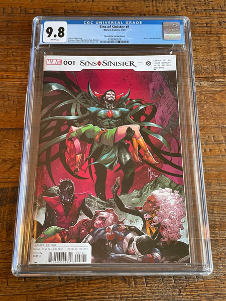 SINS OF SINISTER #1 CGC 9.8 CHECCHETTO 1:50 RI INCENTIVE VARIANT