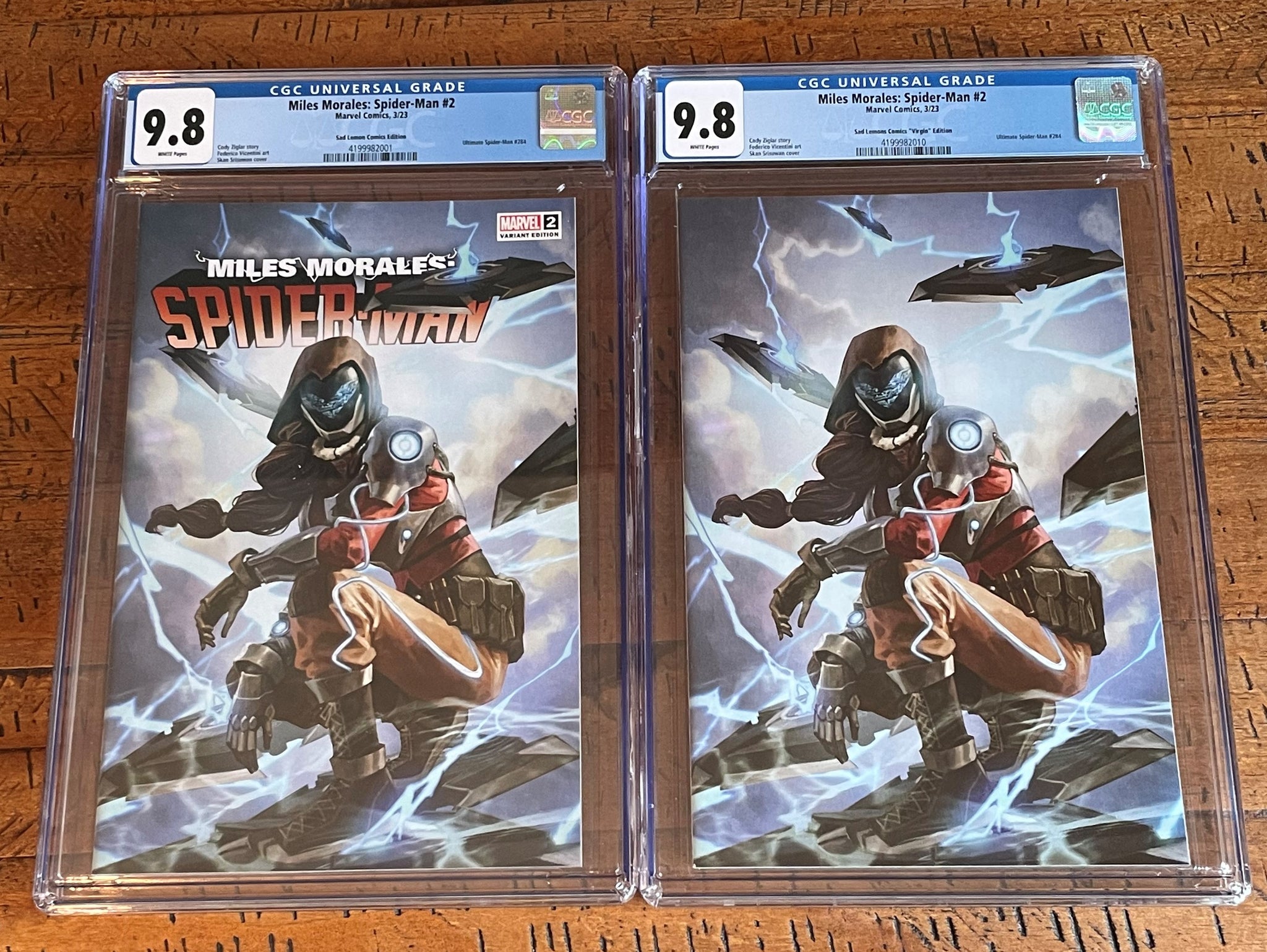 MILES MORALES: SPIDER-MAN #2 CGC 9.8 SKAN TRADE & VIRGIN VARIANT