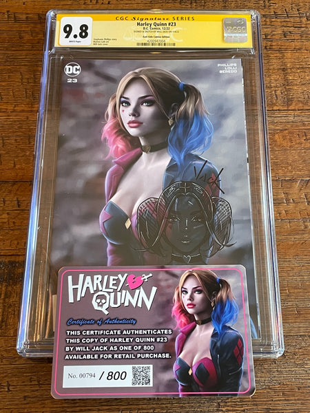 HARLEY QUINN #23 CGC SS 9.8 WILL JACK REMARK SKETCH SIGNED VARIANT LIMITED TO 800