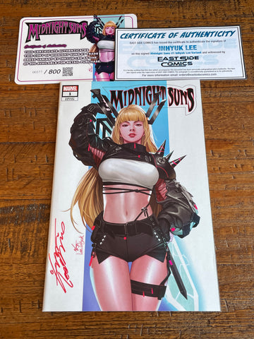 MIDNIGHT SUNS #1 INHYUK LEE SIGNED COA LIMITED TO 800 EXCL VARIANT