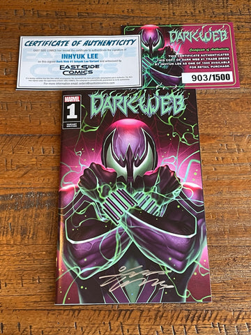 DARK WEB #1 INHYUK LEE SIGNED COA LIMITED TO 1500 EXCL VARIANT