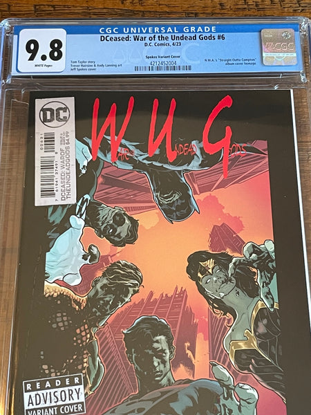 DCEASED WAR OF THE UNDEAD GODS 6 CGC 9.8 NWA STRAIGHT OUTTA COMPTON VARIANT