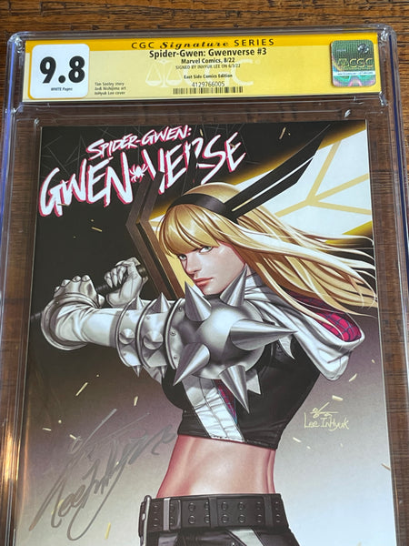 SPIDER-GWEN: GWENVERSE #3 CGC SS 9.8 INHYUK LEE SIGNED LIMITED TO 500 EXCL VARIANT
