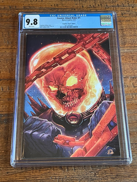 COSMIC GHOST RIDER #1 CGC 9.8 RYAN STEGMAN 1:100 "VIRGIN" RI INCENTIVE VARIANT