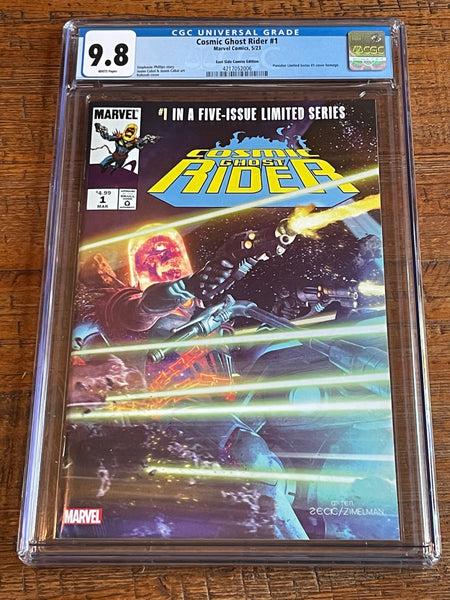 COSMIC GHOST RIDER #1 CGC 9.8 RAHZZAH TRADE & VIRGIN VARIANT LIMITED TO 600