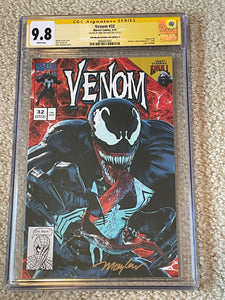 Venom 32 Lethal Protector 1 Mike Mayhew Mark Bagley Homage Amazing Spider-man Virgin Variant DC Comics Marvel Comics X-Men Batman East Side Comics Virgin Exclusive cgc signed ss comics