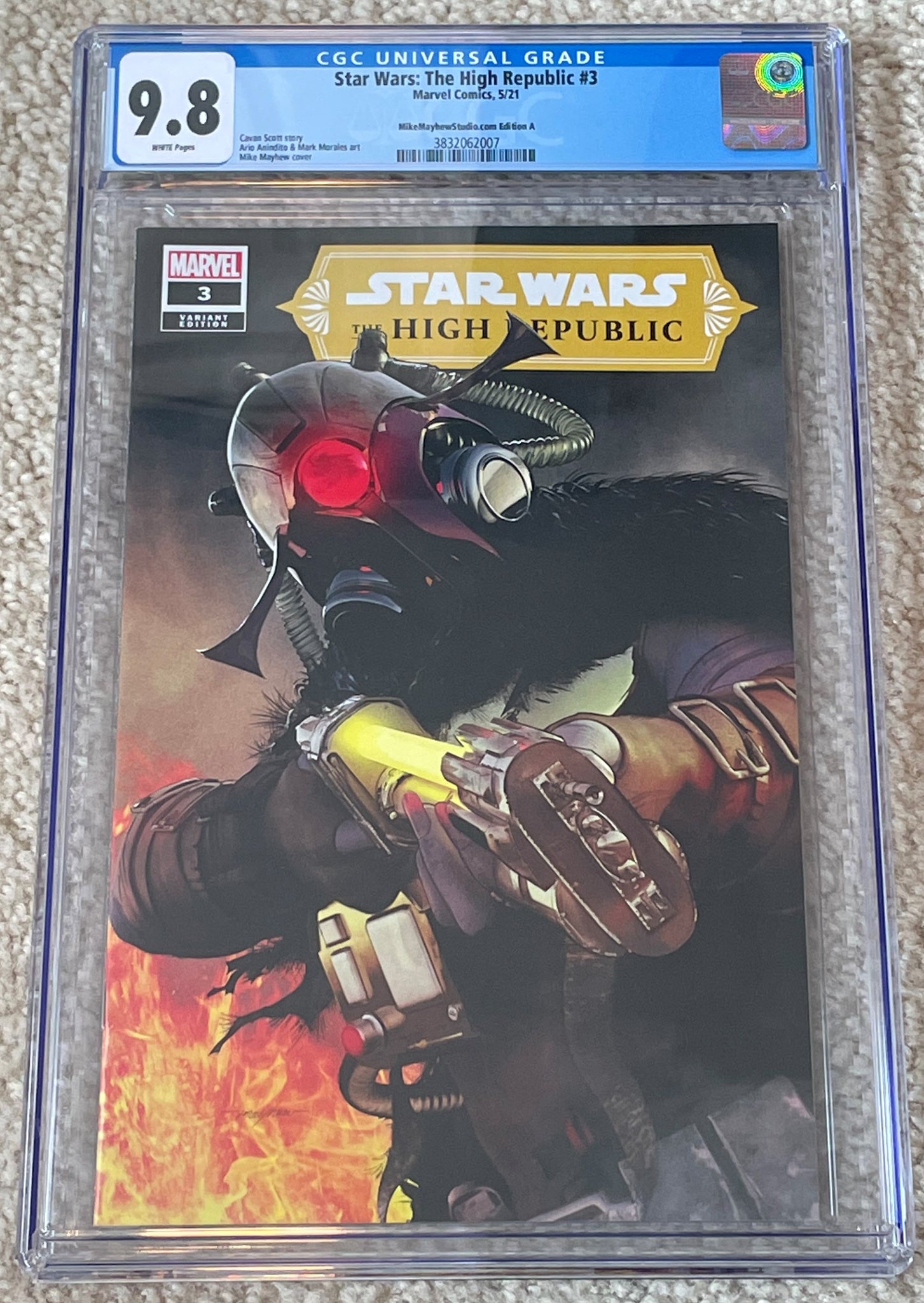 STAR WARS HIGH REPUBLIC #3 CGC 9.8 MIKE MAYHEW MARCHION RO TRADE DRESS VARIANT-A