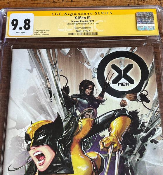 X-MEN #1 CGC SS 9.8 CLAYTON CRAIN INFINITY SIGNED TRADE DRESS VARIANT-A