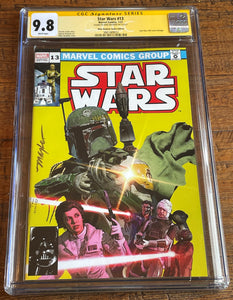 STAR WARS #13 CGC SS 9.8 MIKE MAYHEW SIGNED HOMAGE TRADE VARIANT-A