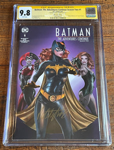 BATMAN THE ADVENTURES CONTINUE SEASON TWO #1 CGC SS 9.8 NATALI SANDERS SIGNED TRADE VARIANT-A