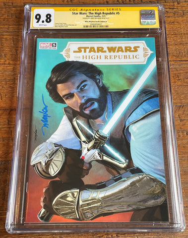 STAR WARS HIGH REPUBLIC #5 CGC SS 9.8 MIKE MAYHEW SIGNED TRADE DRESS VARIANT-A