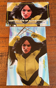 X-MEN #1 MIKE MAYHEW SIGNED COA X-23 EXCLUSIVE UNMASKED VIRGIN VARIANT-B
