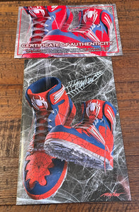AMAZING SPIDER-MAN #75 MIKE MAYHEW "THWIP" SIGNED SNEAKER VIRGIN VARIANT-B