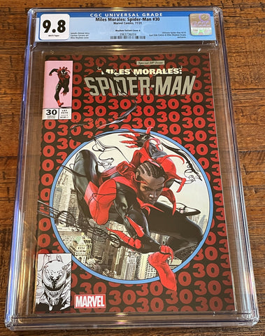 MILES MORALES: SPIDER-MAN #30 CGC 9.8 MIKE MAYHEW HOMAGE RED VARIANT-A