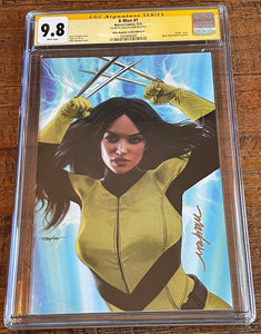 X-MEN #1 CGC SS 9.8 MIKE MAYHEW SIGNED X-23 UNMASKED VIRGIN VARIANT-B 2021
