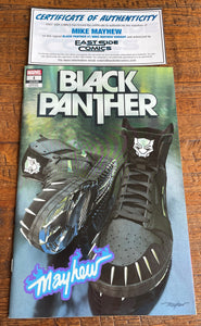 BLACK PANTHER #1 MIKE MAYHEW INFERNO SIGNED SNEAKER TRADE DRESS VARIANT-A