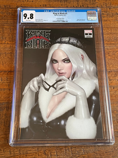 KING IN BLACK #5 CGC 9.8 JEEHYUNG LEE BLACK CAT EXCL TRADE DRESS VARIANT-A