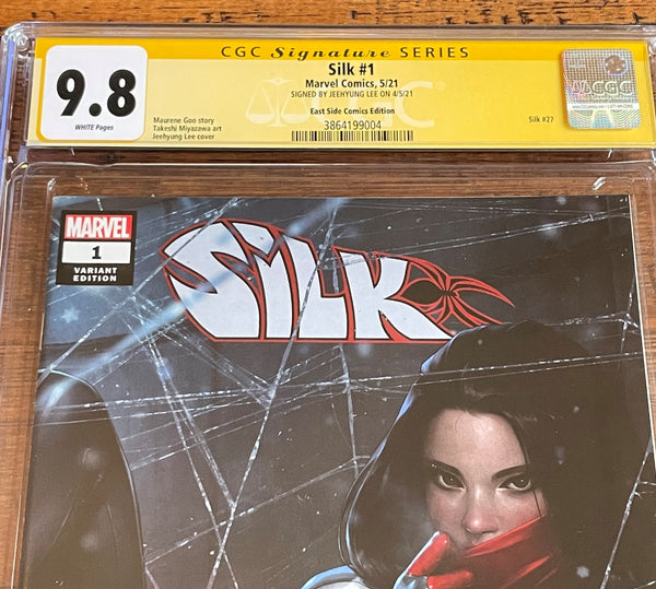 SILK #1 CGC SS 9.8 JEEHYUNG LEE SIGNED EXCL TRADE DRESS VARIANT-A SPIDER-MAN