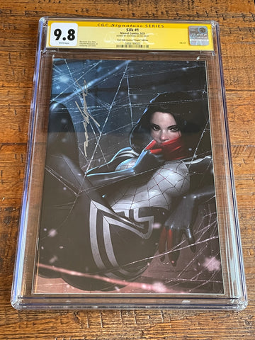 SILK #1 CGC SS 9.8 JEEHYUNG LEE SIGNED EXCL VIRGIN VARIANT-B SPIDER-MAN
