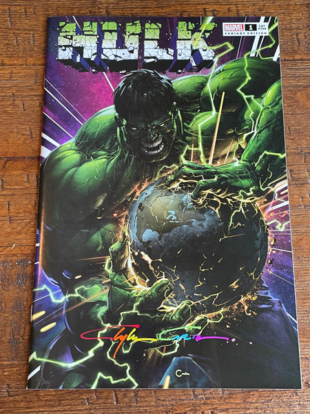 HULK #1 CLAYTON CRAIN INFINITY SIGNED COA TRADE DRESS VARIANT-A 2021