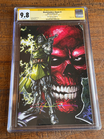 WASTELANDERS: DOOM #1 CGC SS 9.8 CLAYTON CRAIN INFINITY SIGNED VIRGIN VARIANT-B