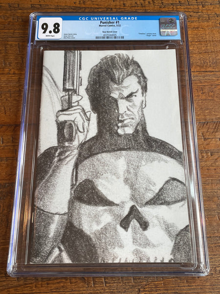 THE PUNISHER 1 CGC 9.8 ALEX ROSS 1:200 TIMELESS SKETCH INCENTIVE VARIANT