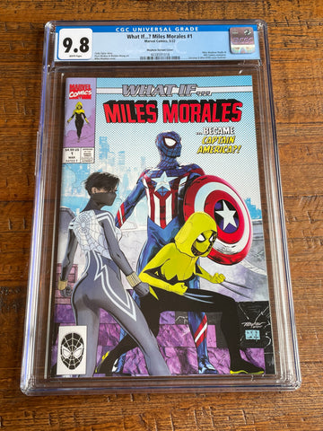 WHAT IF MILES MORALES CAPTAIN AMERICA #1 CGC 9.8 MIKE MAYHEW HOMAGE TRADE DRESS VARIANT-A
