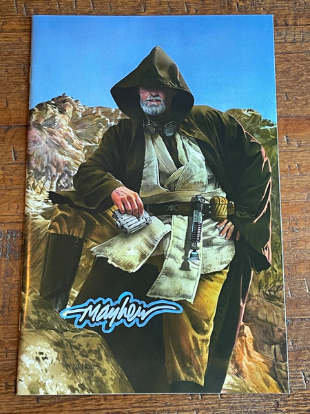 STAR WARS: OBI-WAN #1 MIKE MAYHEW SIGNED COA VIRGIN VARIANT-B