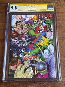 AMAZING SPIDER-MAN #1 CGC SS 9.8 MIKE MAYHEW SIGNED VIRGIN VARIANT-B