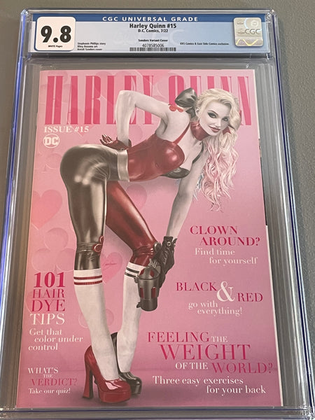 HARLEY QUINN #15 CGC 9.8 NATALI SANDERS MAGAZINE TRADE DRESS VARIANT-A