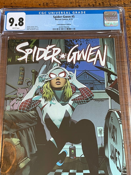 SPIDER-GWEN #5 CGC 9.8 MIKE MAYHEW EXCLUSIVE COMICXPOSURE VARIANT