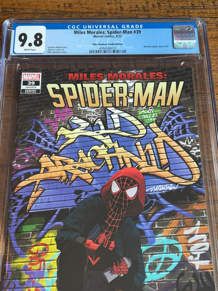 MILES MORALES: SPIDER-MAN #39 CGC 9.8 MIKE MAYHEW TRADE DRESS VARIANT-A