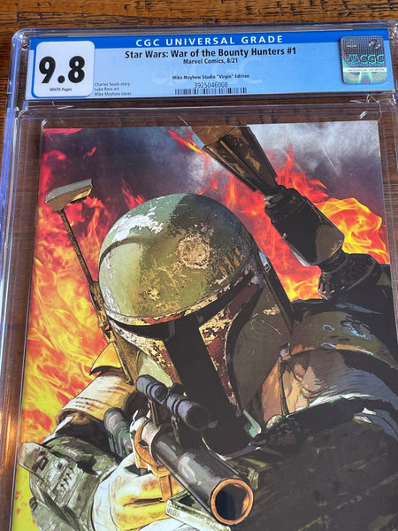 STAR WARS WAR OF THE BOUNTY HUNTERS #1 CGC 9.8 MIKE MAYHEW VIRGIN VARIANT-B