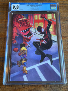 MILES MORALES AND MOON GIRL #1 CGC 9.8 CHRISSIE ZULLO VIRGIN VARIANT-B