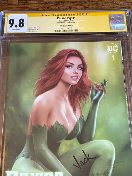 POISON IVY #1 CGC SS 9.8 WILL JACK SIGNED TRADE VARIANT-A