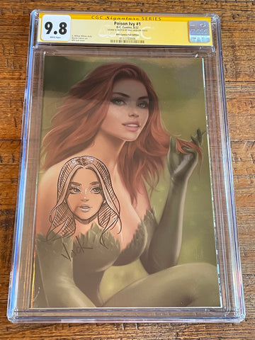 POISON IVY #1 CGC SS 9.8 WILL JACK REMARKED SKETCH SIGNED FOIL VIRGIN VARIANT-B