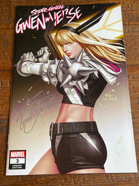 SPIDER-GWEN: GWENVERSE #3 INHYUK LEE SIGNED COA LIMITED TO 500 EXCL VARIANT