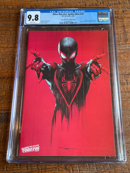 MILES MORALES: SPIDER-MAN #39 CGC 9.8 IVAN TAO NYCC RED VIRGIN VARIANT-C