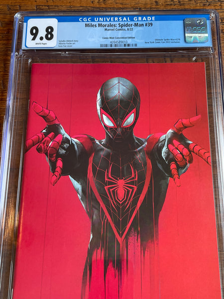 MILES MORALES: SPIDER-MAN #39 CGC 9.8 IVAN TAO NYCC RED VIRGIN VARIANT-C