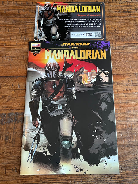 STAR WARS THE MANDALORIAN #2 EMA LUPACCHINO EXCL LIMITED TO 600 VARIANT WITH COA!